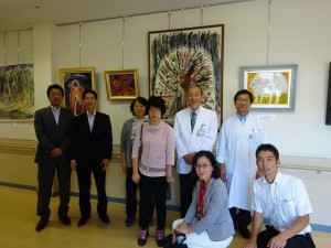 地元南区の県立こども医療センター。塚田麻美さん作品展にて。