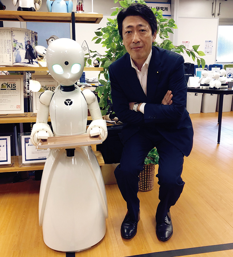話題の分身ロボット「OriHime」を視察