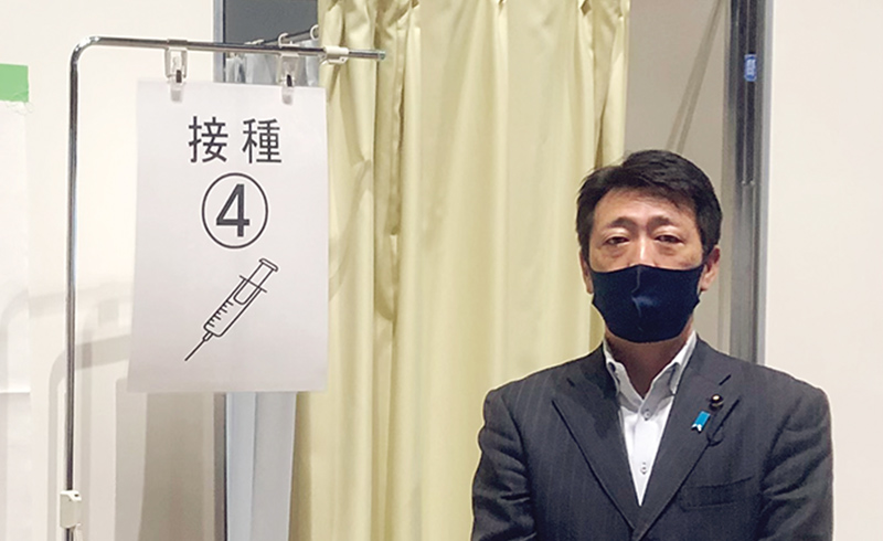 地元南区のワクチン接種会場を視察