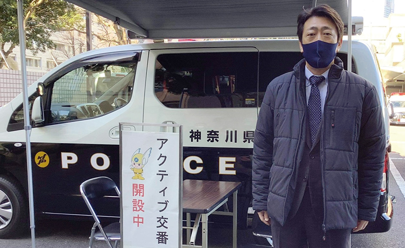 市長選での街頭演説